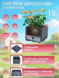 Кашпо з опорою й автополивом для рослин 2 в 1 - мініатюра 6