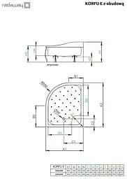 Душовий піддон Radaway Korfu E 120x90 4E91240-03R - мініатюра 5