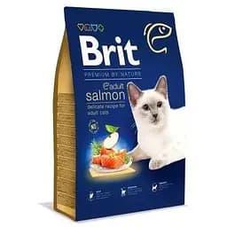 Сухой корм Brit Premium Cat Nature Adult Salmon для кошек с лососем 8 кг