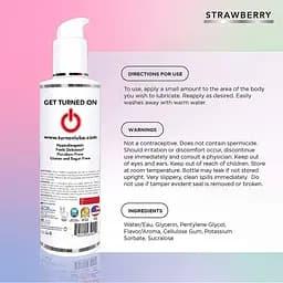 Їстівний лубрикант Wet Turn On Yummy Strawberry Flavored Lube 118 мл - мініатюра 7