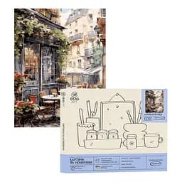 Набір для розпису по номерах "Паризька вулица" 40*50 см, IDEA2-GX47130, ТМ "99IDEAS"