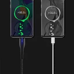 Кабель ColorWay USB - micro USB (M/M), PVC + Led, 2.4 А, 1 м, Black (CW-CBUM034-BK) - мініатюра 4