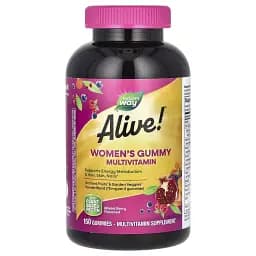 Мультивитамины для женщин Nature's Way Alive! Women's Gummy Multivitamin вкус ягод 150 жевательных конфет