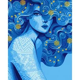 Картина за номерами "Холодна краса" ©pollypop92 Ideyka KHO2587 40х50 см