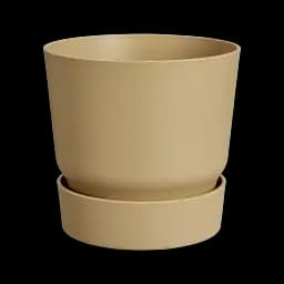 Горщик Elho greenville round бежевий 14 см (537890)