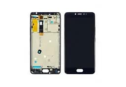 Дисплей для Meizu U20 с черным тачскрином и корпусной рамкой