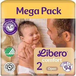 Подгузники Libero Comfort 2 (3-6 кг) 94 шт.