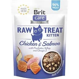 Лакомство для котят Brit Care Raw Treat с курицей и лососем 40 г