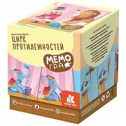 Настільна гра-мемо "Цирк протилежностей" Ранок 1349004, 50 карток
