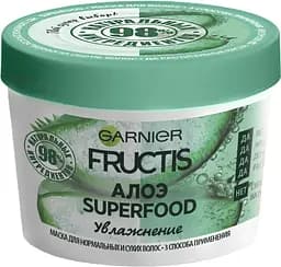 Маска Garnier Fructis Superfood Алоэ, для нормальных и сухих волос, 390 мл