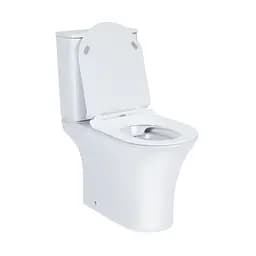 Унітаз-компакт Qtap Presto безобідковий з сідінням Soft-close QT24221217AW, Білий - мініатюра 12