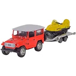 Джип Із Причепом Автопром Ap7465 Масштаб 1:50 Red