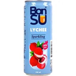 Напиток BonSU из сока личи 99% газированный 330 мл