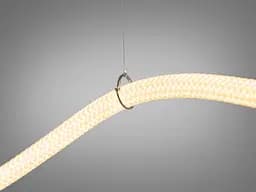 Люстра стельова LED Diasha 9610-2000CH Шланг, 22Вт, 3200K, хром, для коридору, вітальні, кухні - мініатюра 3
