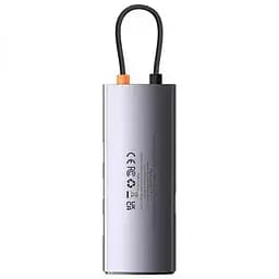 Перехідник HUB Baseus Metal Gleam Series 4-in-1 4xUSB3.0 (WKWG070013) Gray - мініатюра 4