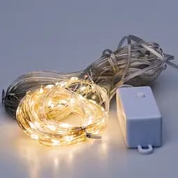 Гірлянда-штора Роса 200 LED розмір 3*3 м, жовтий GarlandoPro 173308Y - мініатюра 2