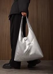 Жіноча сумка Sambag HOBO M срібло 35 х 40 х 8 см (53200003) - мініатюра 2