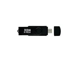 Флеш-накопичувач XON FlashDrive MultiConnect 128GB (USB 2.0 + USB Type-C + MicroUSB) Чорний (FX2M128PB 7645) - мініатюра 4