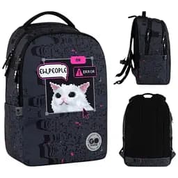 Рюкзак GoPack Teens 135M-2 Чорно-сірий (GO26-135M-2)