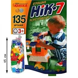 Дитячий конструктор НІК-7 70941, 135 великих деталей