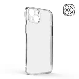 Прозрачный чехол для Apple iPhone 15 Plus с защитой камеры, тонкий, силиконовый, бесцветный, ударопрочный, противоударный бампер с закрытой камерой, ArmorStandart (ARM68238) - мініатюра 2