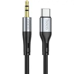 Кабель Hoco UPA22 Type-C silicone digital audio conversion cable Чорний