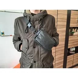 Шкіряна сумка бананка Gofin 20х16 см sum0009974 - мініатюра 4