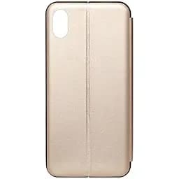 Чехол-книжка Toto Book Rounded Leather Case Apple iPhone XR Gold