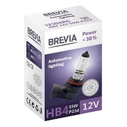 Галогеновая лампа Brevia HB4 12V 55W P22d Power +30% CP(12104PC)