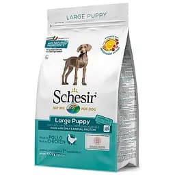 Сухий корм Schesir Dog Large Puppy 3 кг шезир курка монопротеїновий для цуценят великих порід