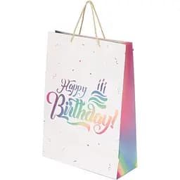 Пакет подарунковий Конфеті JZ05106 Білий