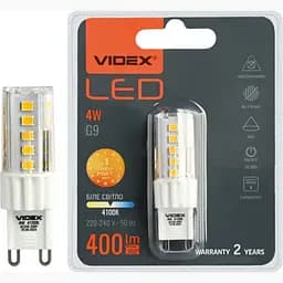 Лампа светодиодная Videx G9S 4W G9 4100K (VL-G9S-04224)