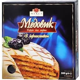 Коржі для торта Merci Медовик з чорносливом 500 г  