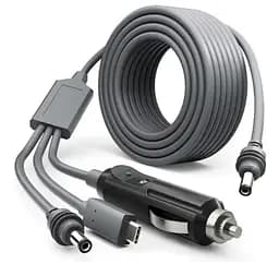 Автомобільний кабель живлення для Starlink Mini комплект 3в1 DC Type-C та прикурювач 3м (19227) - мініатюра 1