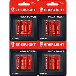 Батарейки Enerlight Mega Power AAА, 16 шт. (4 уп. по 4 шт.)