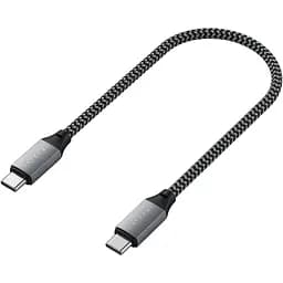 Кабель USB-C to USB-C Satechi Cable 100W Space Gray 0.25 м (ST-TCC10M) - мініатюра 2