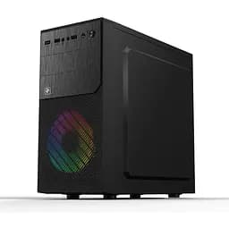 Корпус 2E BASIS Black, без БП, Mini Tower, для Micro ATX/Mini ITX, 2xUSB 2.0, 1xUSB 3.0, 1x120 ARGB Fan, 191x358x361 мм, 2.3 кг (2E-RD850)