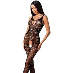 Бодістокінг з доступом до інтимних місць Passion BS078 black One size
