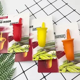 Силіконовий підйомник підставка для кришки каструлі для виходу пари, Kitchen Master Жовтий 85941 - мініатюра 8