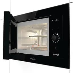 Мікрохвільова піч Gorenje вбудовувана Simplicity 23л 900Вт гриль дисплей чорний - мініатюра 3