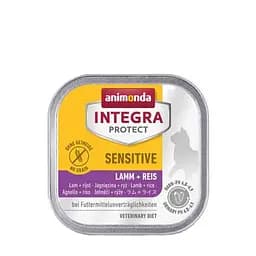 Корм вологий ветеринарний для кішок Integra Protect Sensitiv Lamb+Rice з харчовою непереносимістю, ягня та рис, 100 г