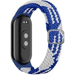 Плетеный ремешок Elastic Adjustment Xiaomi Mi Band 8 Blue/White