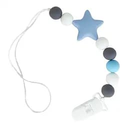 Цепочка для пустышки "Звезда" MGZ-0512(Light-Blue) силиконовая