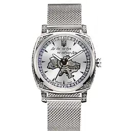 Наручний годинник чоловічий 021-3D Де би не був Silver-White Mesh Awarder acs0031953