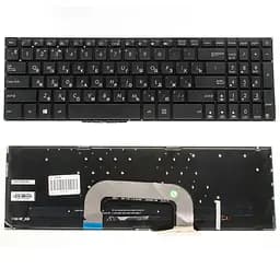 Клавіатура для ноутбука ASUS (X705 series) rus, black, без фрейма, підсвічування клавіш