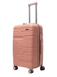Валіза середня M поліпропілен Milano bag 0306 65×42×28см 56л Рожевий - мініатюра 2