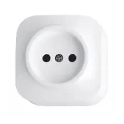 Розетка HOROZ ELECTRIC Eva, одинарна, накладна, біла