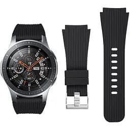 Черный ремешок для Samsung Galaxy Watch 46mm - ширина крепления 22мм силикон размер L Watchbands (WB235996)