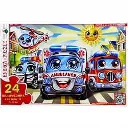 Пазл детский СпецТранспорт 88274, 24 крупных элемента