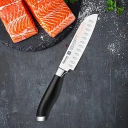 Ніж сантоку Fissman Elegance із високолегованої нержавіючої сталі 130 мм 000264768 - мініатюра 7